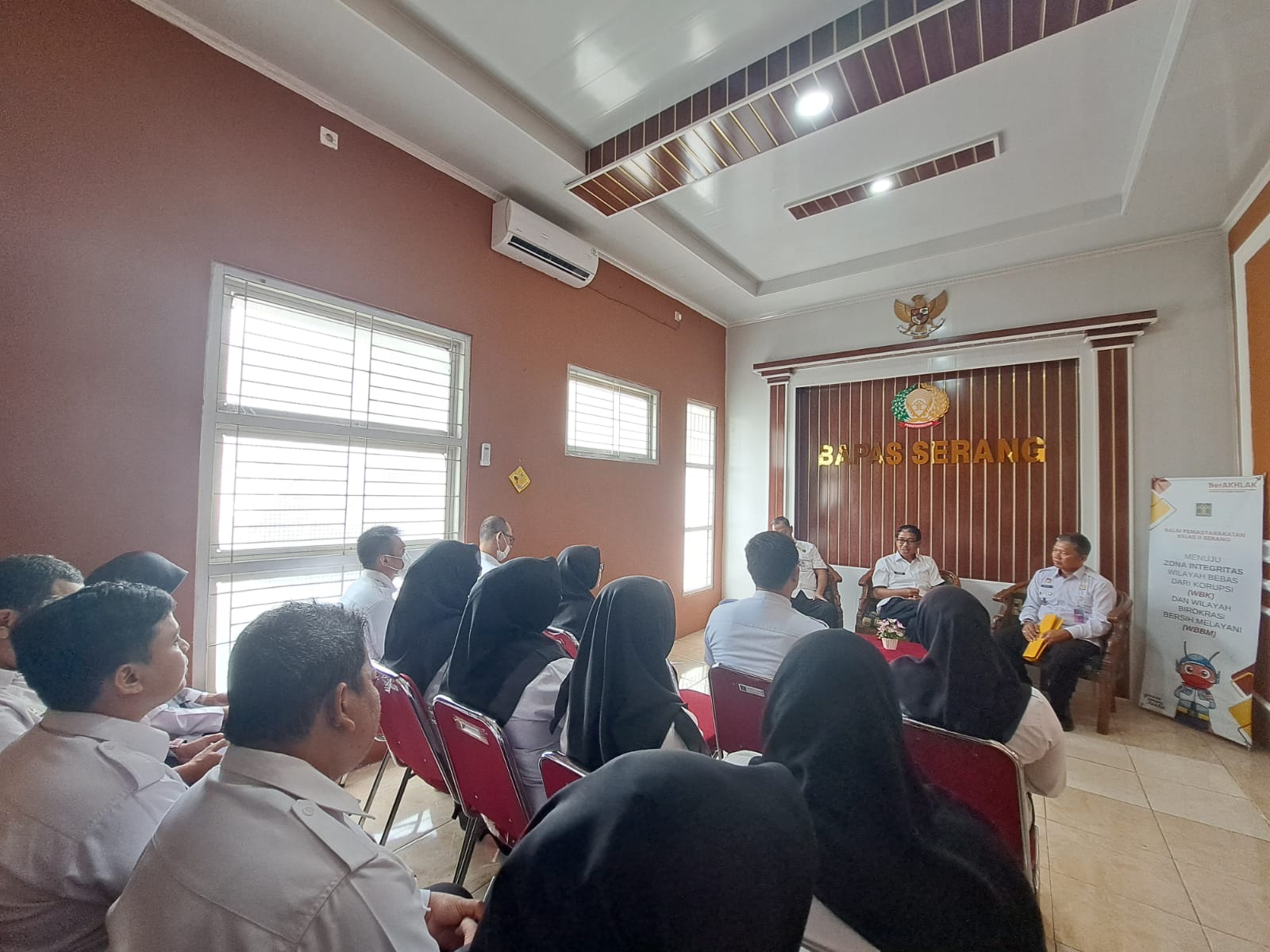 Kunjungan kerja Kadivpas Kemenkumham Banten bersama PK Ahli Utama ke Bapas kelas II Serang
